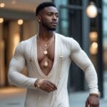 Sådan styler du lange kjoler med halskæder til mænd online